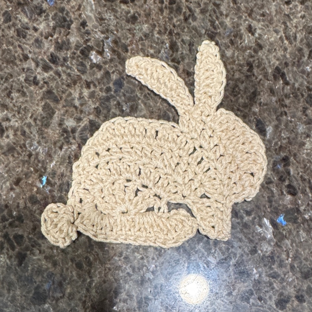 Handmade Crochet Bunny Rabbit - Appliqué